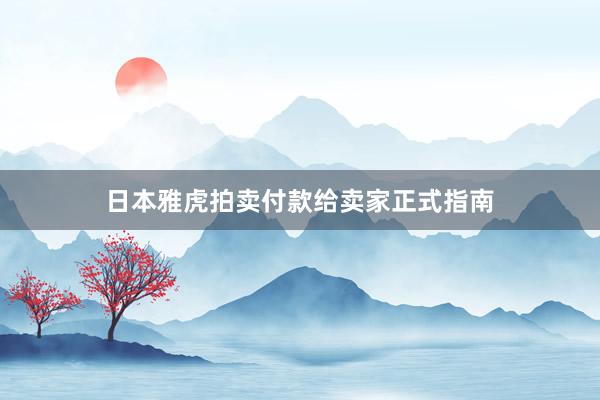 日本雅虎拍卖付款给卖家正式指南