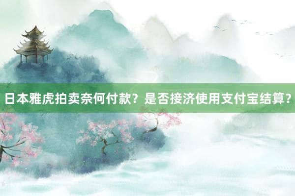 日本雅虎拍卖奈何付款？是否接济使用支付宝结算？
